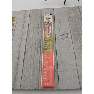 Vintage J&P Coats Neck Opening Metal Zipper 16" Dark Old Rose 158